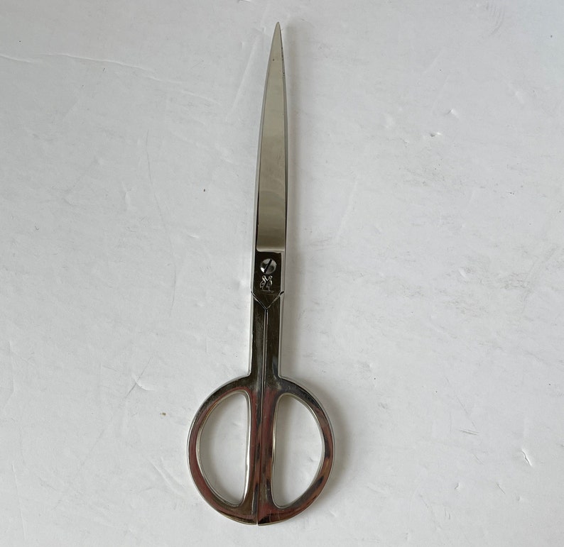 Crane Brand Scissors Vintage in Leather Case Made in Italy Etsy