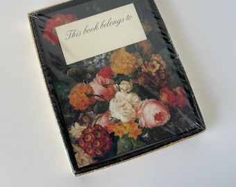 Vintage Bookplates Floral Antioch Made in USA Decorative Labels New Old Stock