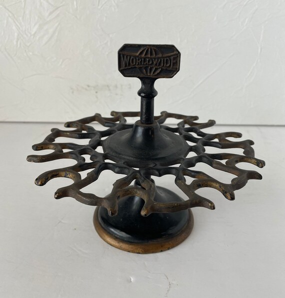 Antique Stamp Holder Organizer Carousel Worldwide Moody Office Etsy