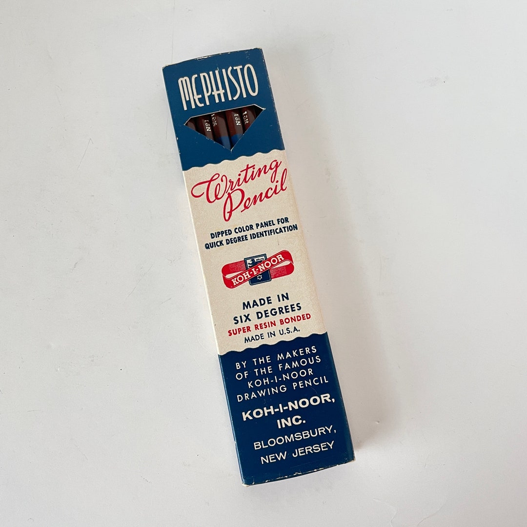 Mephisto Koh I Noor Vintage Pencils Made in USA 465 No 1 Etsy
