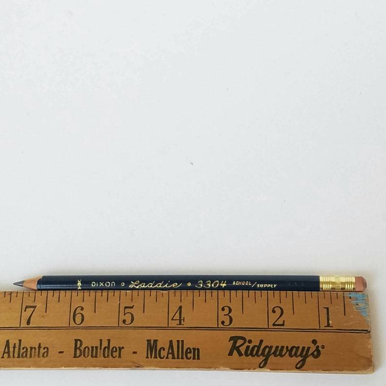 Dixon Laddie Pencil Vintage Office Supplies Wood Graphite Etsy