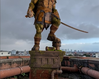 Leonardo TMNT Figura Coleccionable Cómic Estatua de Juego Líder Máscara Azul Bandana Katana Espadas Splinter