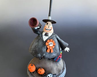 Figura coleccionable de fantasía del alcalde Jack Skellington, serie de dibujos animados clásica de videojuegos.
