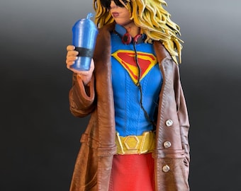 Supergirl 2026 Película Kara-Zor-El Krypton Serie Dibujos Animados Escultura Juego Volador
