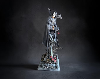 Figura coleccionable de fantasía de El Cuervo, videojuego, película de Brandon Lee, clásico de culto