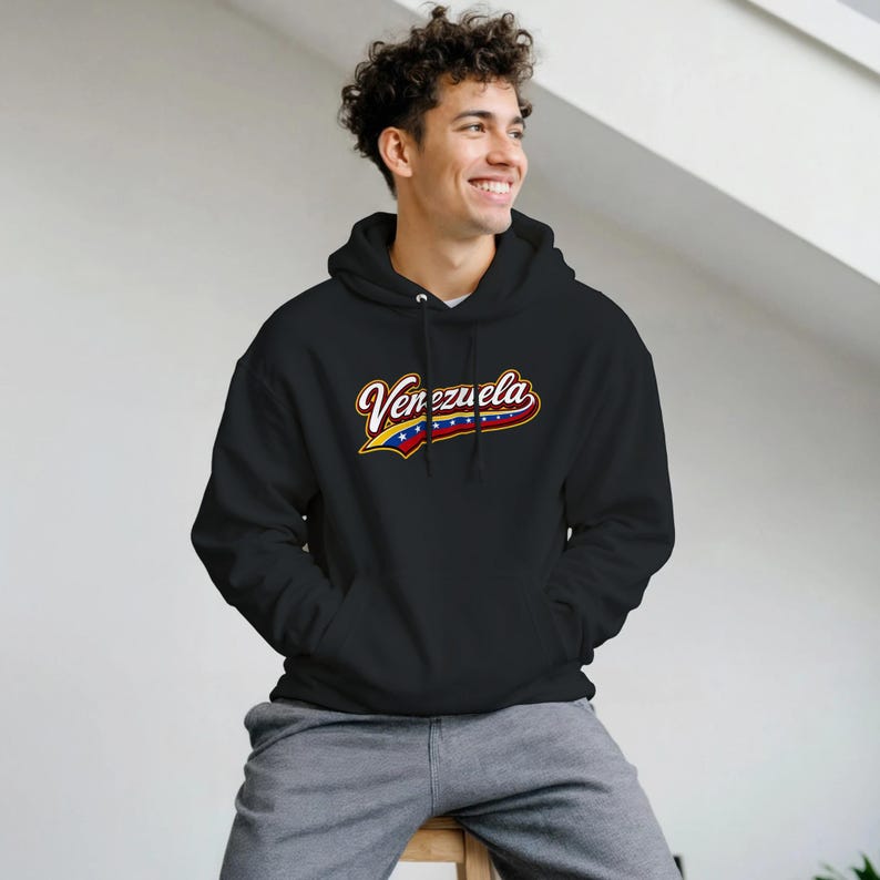 Venezuela Hoodie, Unisex Pullover Sweatshirt - 100% Venezolano! image 6