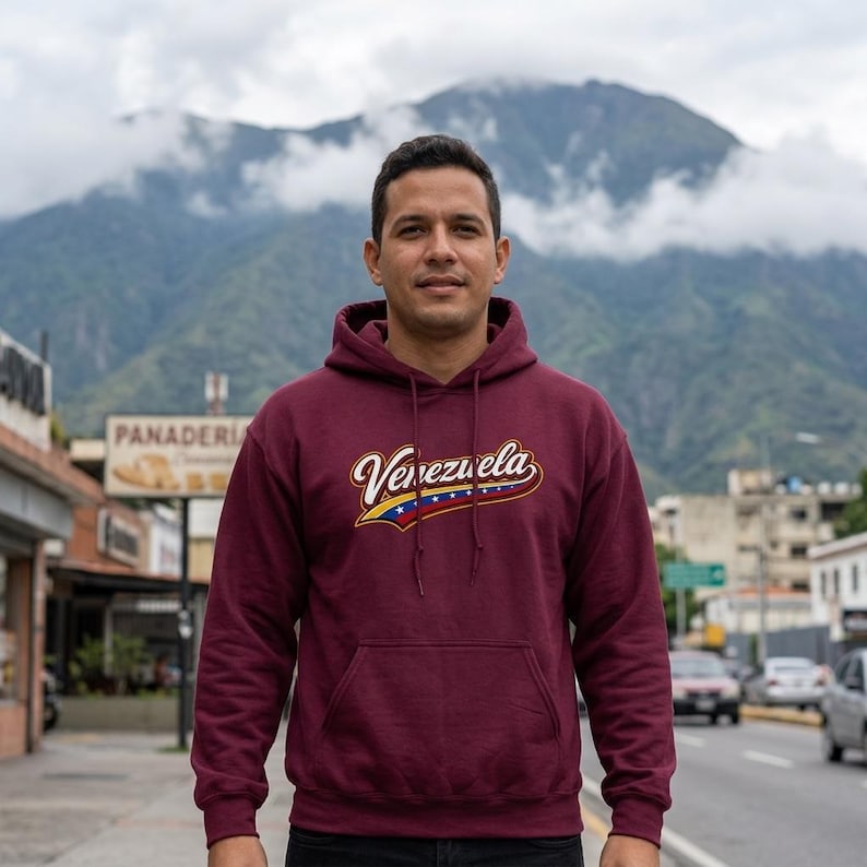 Venezuela Hoodie, Unisex Pullover Sweatshirt - 100% Venezolano! image 2