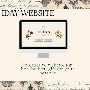 Interactive Birthday Website for Her | Digital Birthday Gift | Editable Online Page image 2