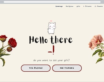 Interaktiv födelsedagswebbplats för henne | Digital födelsedagspresent | Redigerbar onlinesida