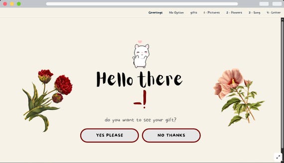 Interactive Birthday Website for Her | Digital Birthday Gift | Editable Online Page