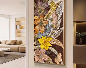 Earthy Tones Flower Painting | Natural Pigments | Brazilian Soils (Digital Download)