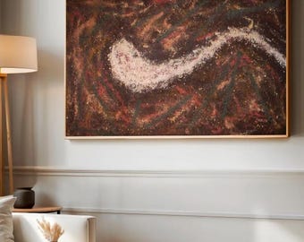 Minimalist Earth Texture Wall Art Printable – Natural Soil Pigment Abstract (Digital Download)