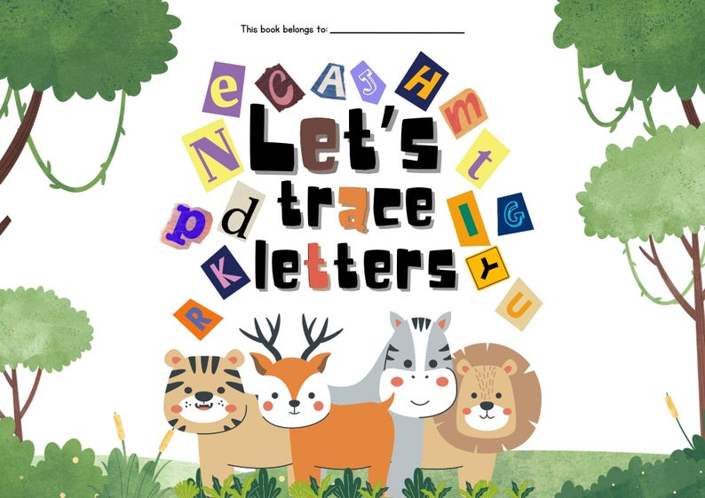Animal Alphabet Tracing Worksheets (A–Z) | Printable ABC Writing ...