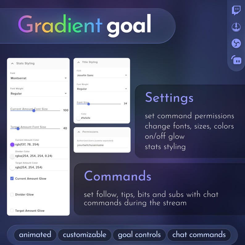 Rainbow Circular Goal Widget | Animated Radial Progress Bar | Custom ...