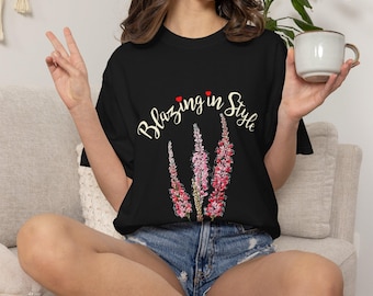 Blazing botanische bloemen Blazing Star Gayfeather T-shirt