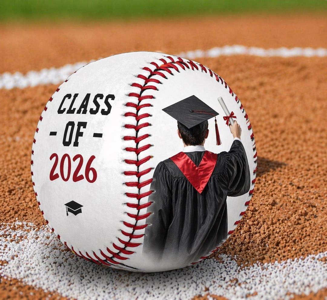 Baseball Graduation Digital Backdrop | Class of 2026 Sports Background ...
