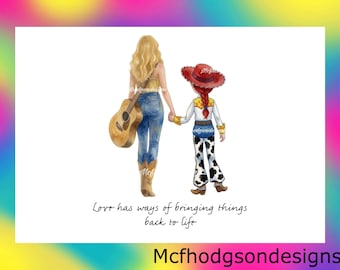 Toy Story TS PNG (Digital Download) Hand Drawn Design, Love Has Ways