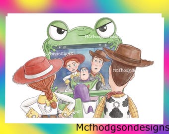 Toy Story 5 PNG Clipart (Digital Download) Hand Drawn Design