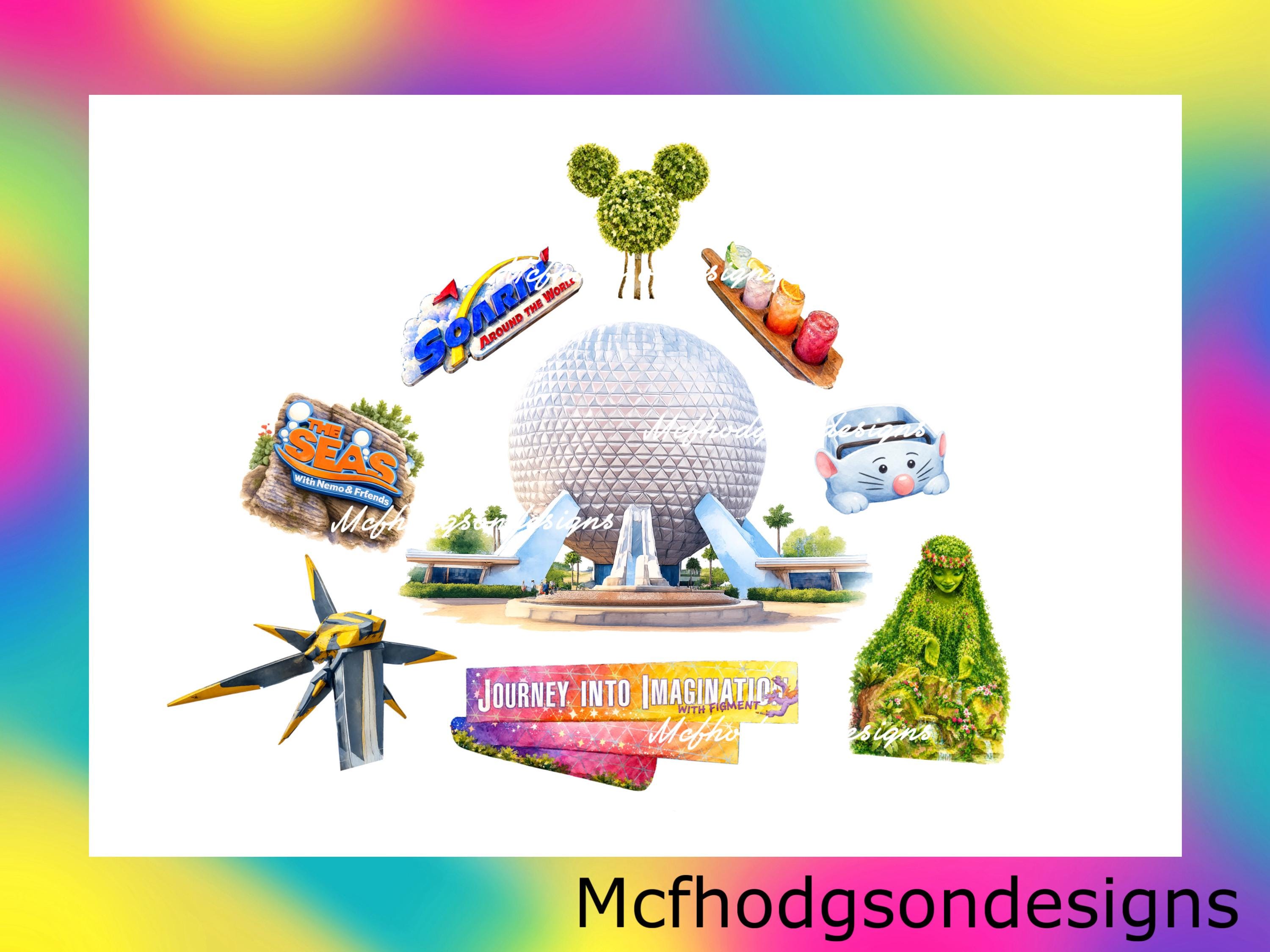 Epcot PNG (digital Download) Hand Drawn Design, Epcot Disney World ...