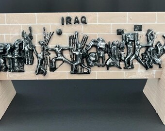 Iraqi Freedom Monument . 3D printed and coated with resin .