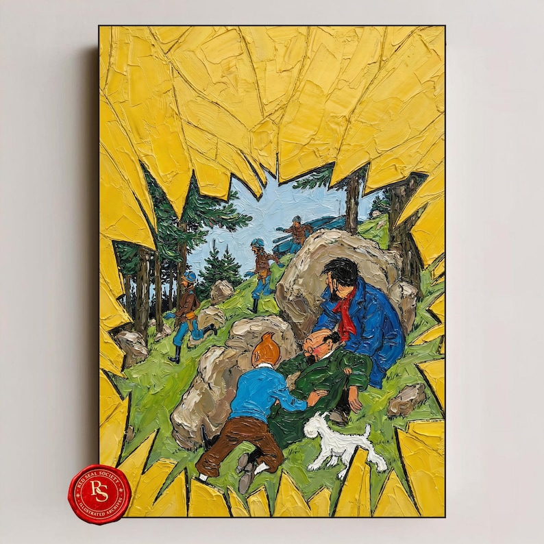 The Calculus Affair Poster, L'Affaire Tournesol Poster, Tintin Poster, Tintin Wall Art, Tintin Print, Adventures of Tintin Art, Tintin Fan Gift
