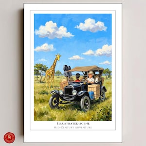 Tintin in the Congo Poster, Tintin au Congo Poster, Tintin Poster, Tintin Wall Art, Tintin Print, Adventures of Tintin Art, Tintin Fan Gift