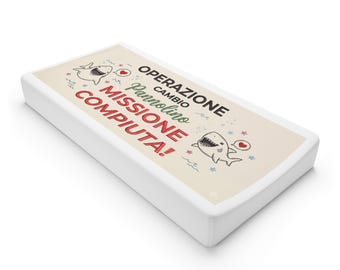 Operation Camellino Change Mission Accomplished baby changing pad cover | Cute shark illustration