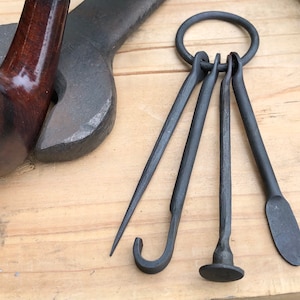 Hand Forged Pipe Tools with Bottle Opener