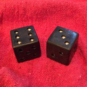 Pair of Hand-forged Steel Dice image 4