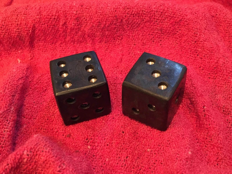 Pair of Hand-forged Steel Dice image 4