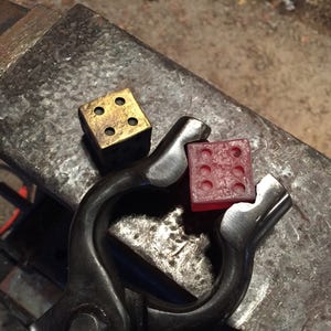 Pair of Hand-forged Steel Dice image 7