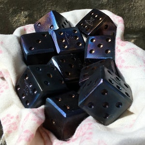 Pair of Hand-forged Steel Dice image 2