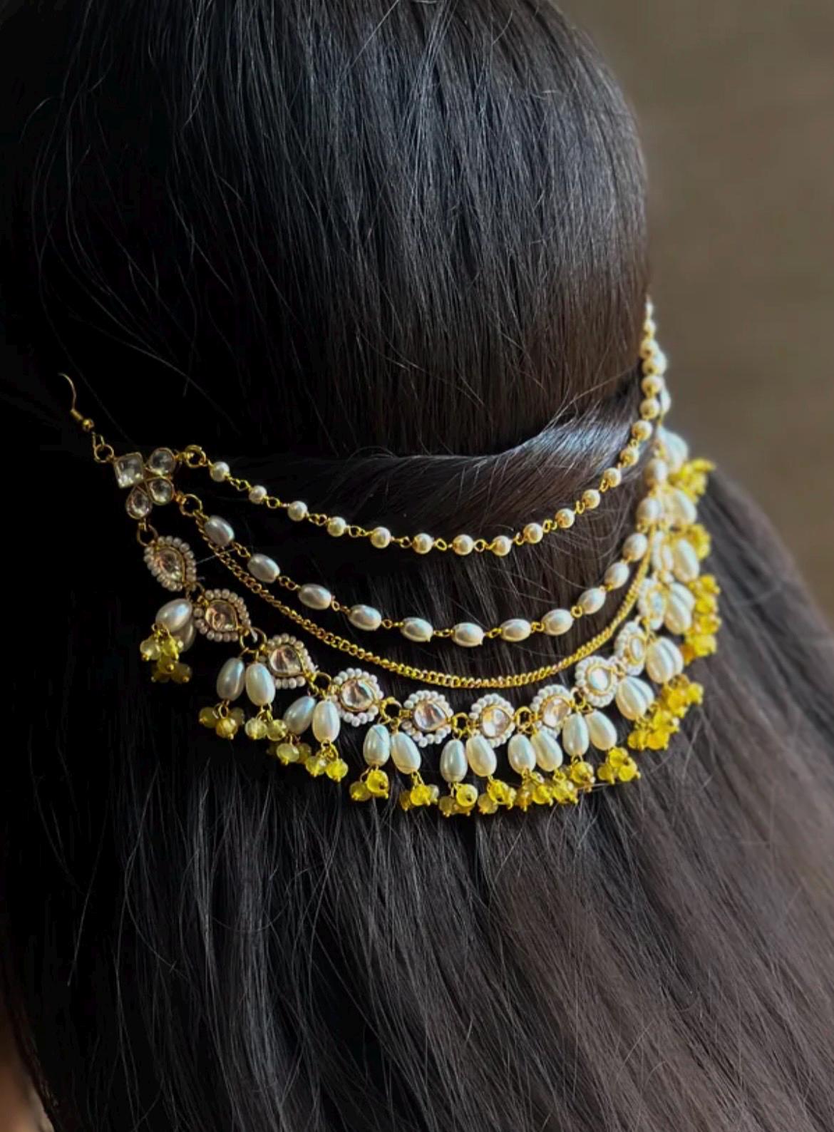 CRYSA Traditional Indian Bridal Hair Brooch-wedding Jewelry-hair ...