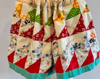 Vintage Quilt Shorts- size Medium-Large