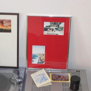 Glossy chrome multi-view photo frame for modern wall decoration