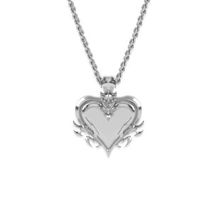 Collar Amoris Votum NFC / Collar de plata para parejas con chip NFC oculto, joyería cibernética de vanguardia.