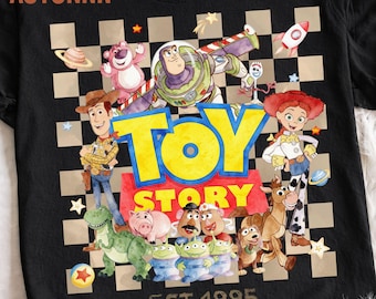 Lámina de acuarela con personajes de Toy Friends, diseño moderno para niño en formato PNG (descarga digital).