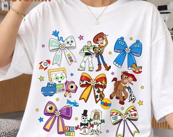 Toy Movie 5 Characters and Bows Graphic Print (Digital Download)