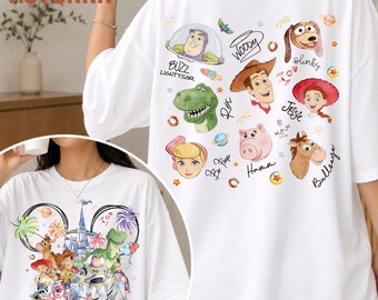 Toy Friends 5 Watercolor Characters , You've Got A Friend In Me PNG (Digital Download)