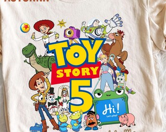Toy Movie 5 Characters Watercolor | The Age of Toys is Over Png (Digital Download)