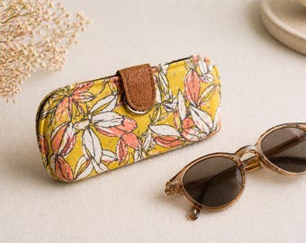 Estuche blando para gafas de sol, soporte de tela para gafas, estuche protector para gafas, estuche de uso diario.