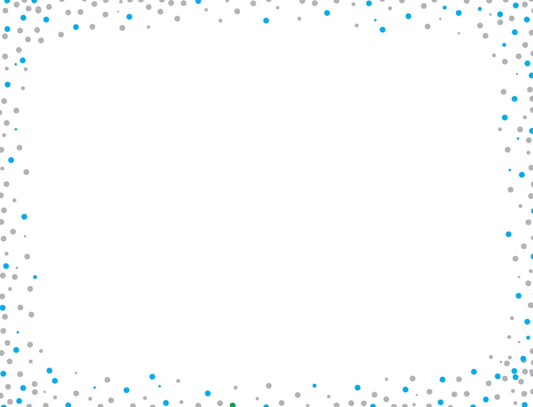 Confetti Note Card on 100 Lb. Stock Etsy