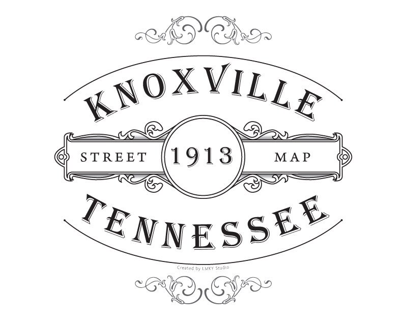 Vintage Map of Knoxville TN 1913 | Poster Digital Download Art | City ...