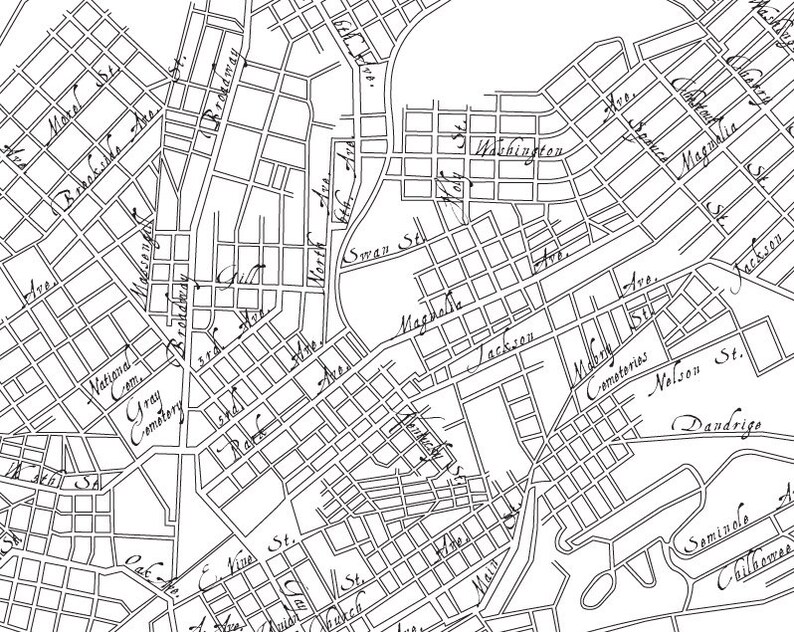 Vintage Map of Knoxville TN 1913 | Poster Digital Download Art | City ...