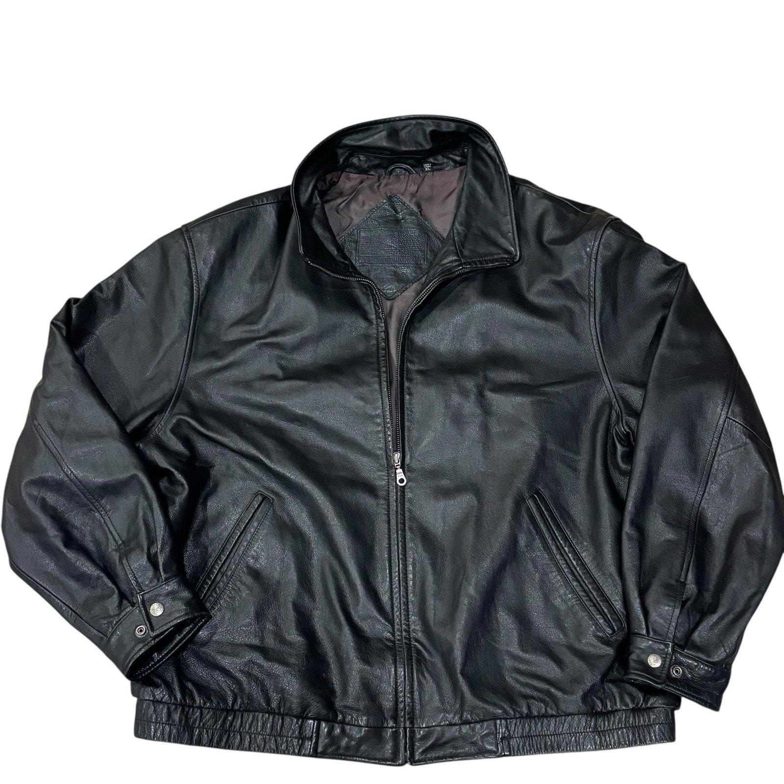 Roundtree and Yorke Leather Jacket - Etsy