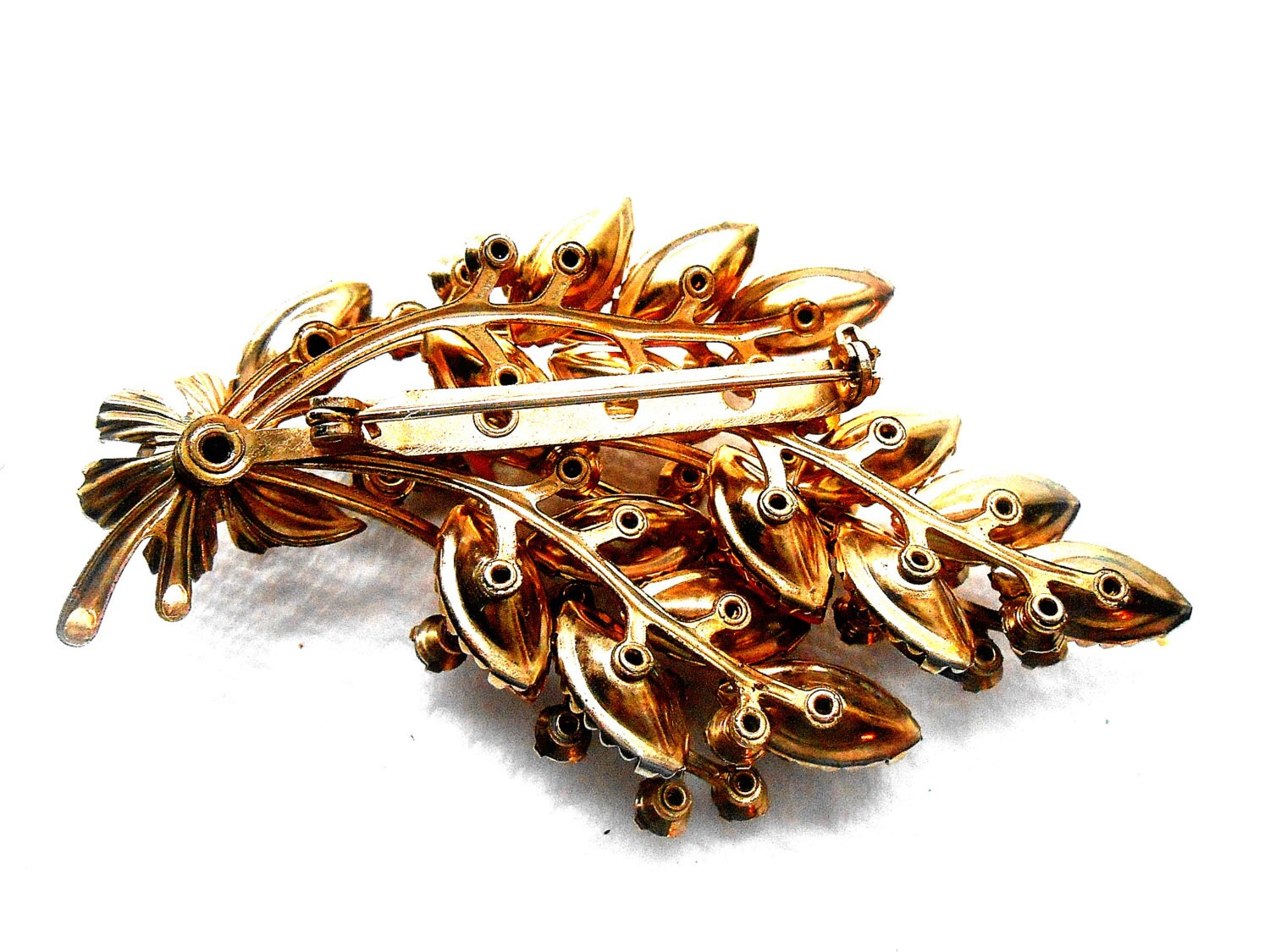 Vintage Brooch Floral Juliana Brooch Large Colorful Stones Etsy