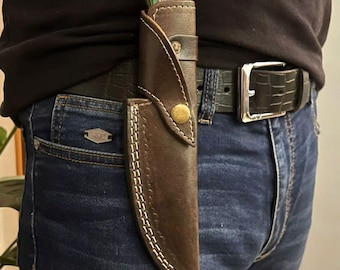 Custom Handmade Leather Knife Sheath Fixed Blade Sheath Gift For Boys Father Gift Gift For Him