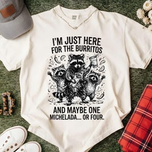 Raccoon Taco Margarita PNG, Funny Cinco de Mayo Shirt Graphic (Digital Download)