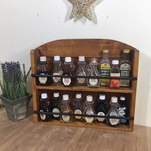 Spice Rack Bottles Etsy