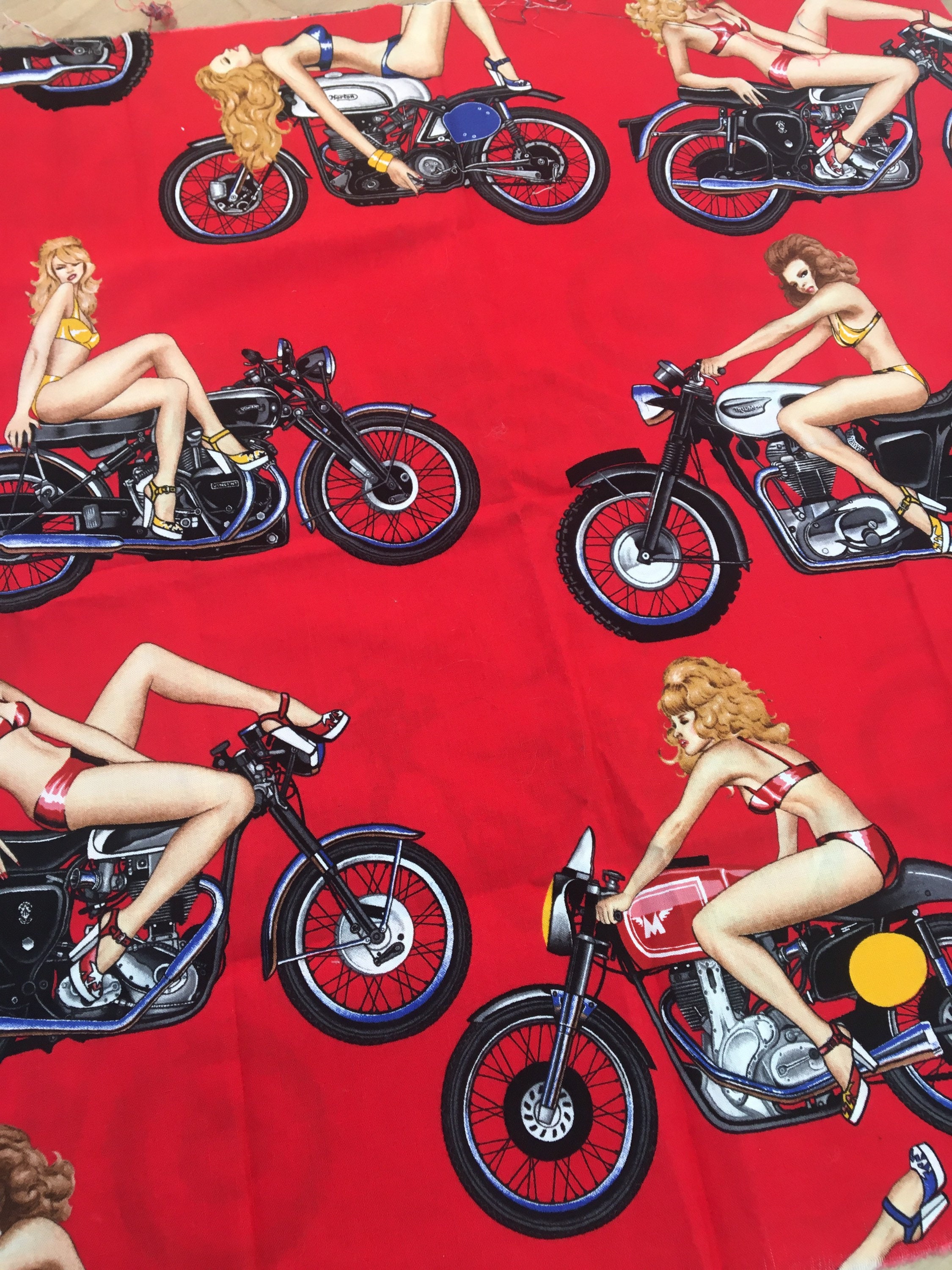 Pin up Girls on Motorcycles Heels on Wheels by Alexander Etsy
